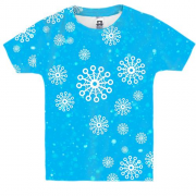 Детская 3D футболка Snowflakes pattern