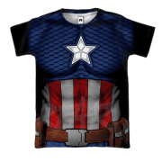3D футболка "Костюм Капітан Америка"