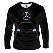 Чоловічий 3D лонгслів Mercedes-Benz Black