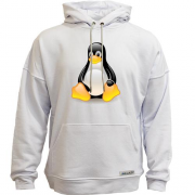 Худи без начісу з пінгвіном Linux