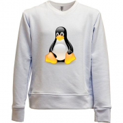 Дитячий світшот без начісу з пінгвіном Linux