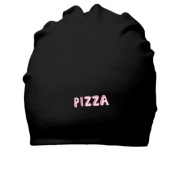 Бавовняна шапка с надписью "Pizza"