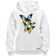 Худі BASE з жовто-синіми метеликами