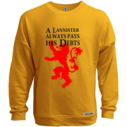 Світшот без начісу a lannister always pays his debts