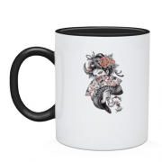 Чашка "Японська гейша-самурай"
