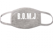 Тканинна маска для обличчя з логотипом B O M J